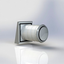 Воздуховод ПВХ; реверсивный вентилятор с блоком питания и управлением (пульт д/у); 3D фильтр (класс фильтрации