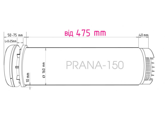 Рекуператор повітря "PRANA-150"