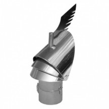 Вентиляційний дефлектор з нержавіючої сталі (волпер, парасолька-грибок, флюгер) 120 мм
